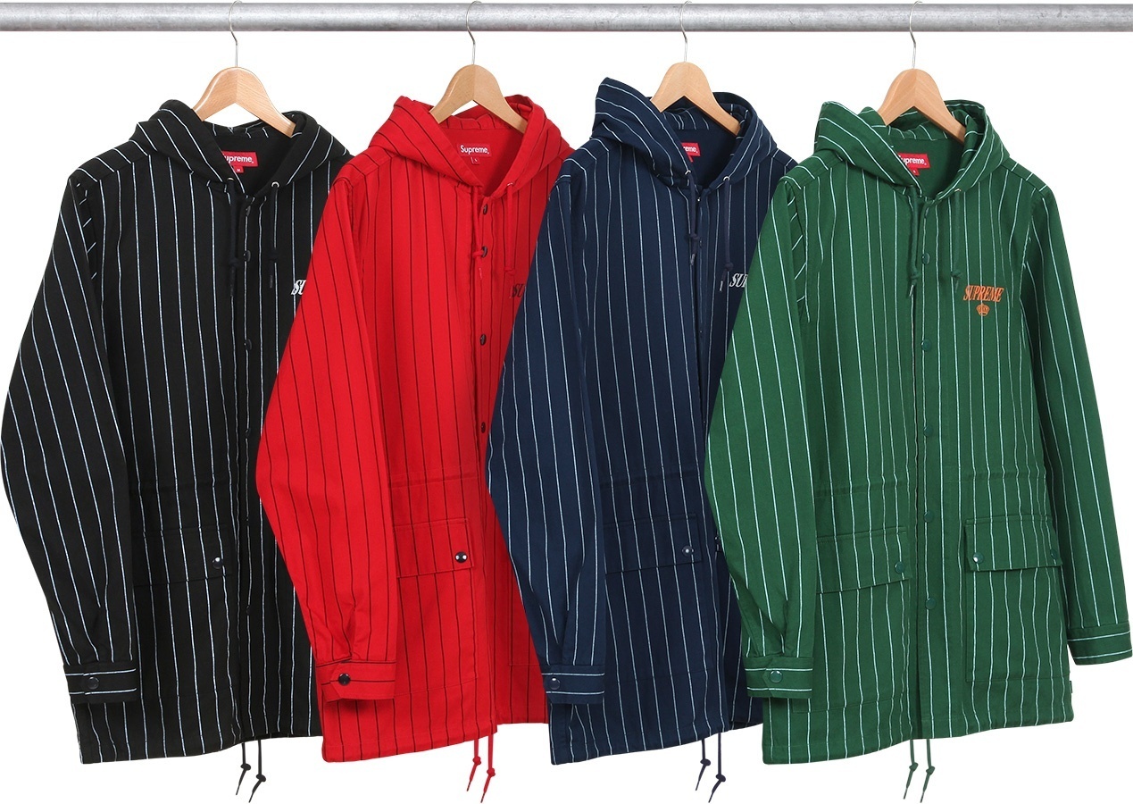 Pinstripe Twill Parka